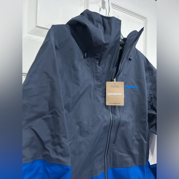 Patagonia Men's Medium Untracked Snow Jacket Ski Snowboard Endless Blue NWT - Picture 2 of 16